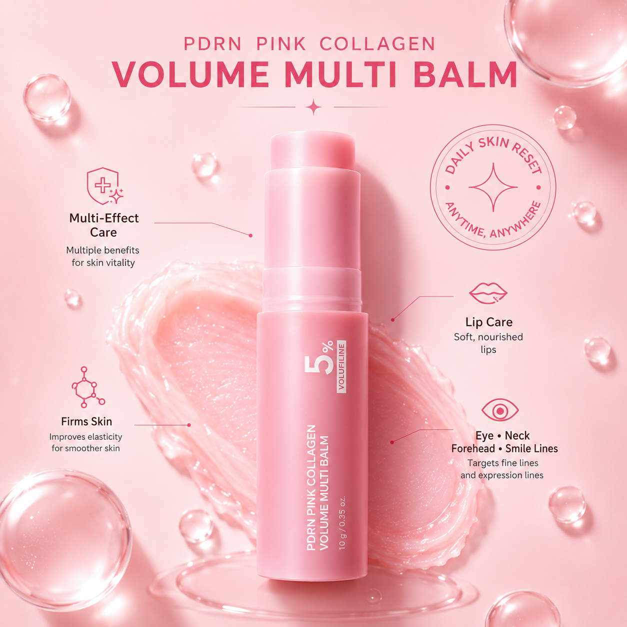 Pink Collagen Multi-Effect Balm Essence Stick
